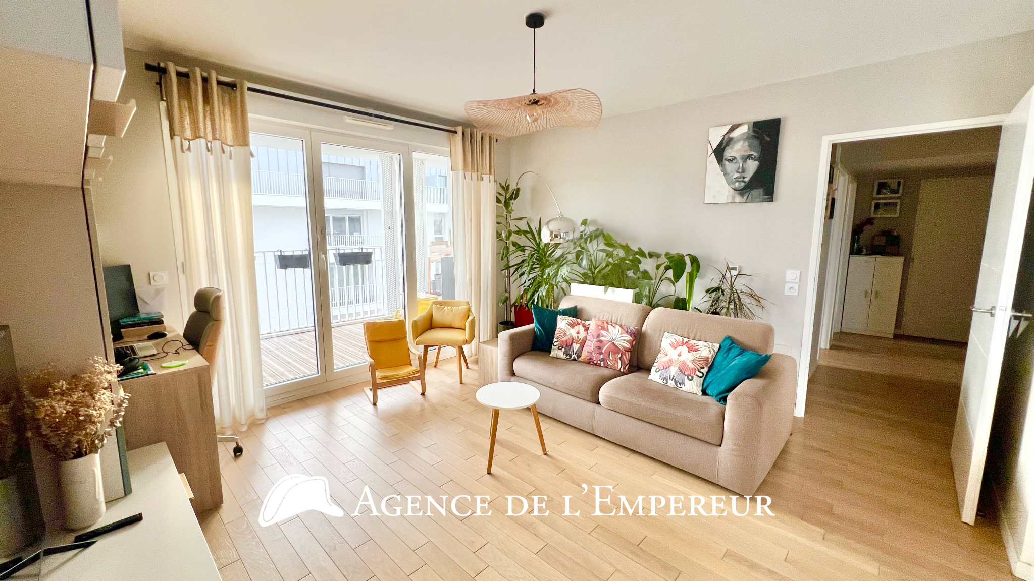 Appartement 3 pièces 59,27 m2 avec grand balcon et vue dégagée - Quartier Châtaigneraie