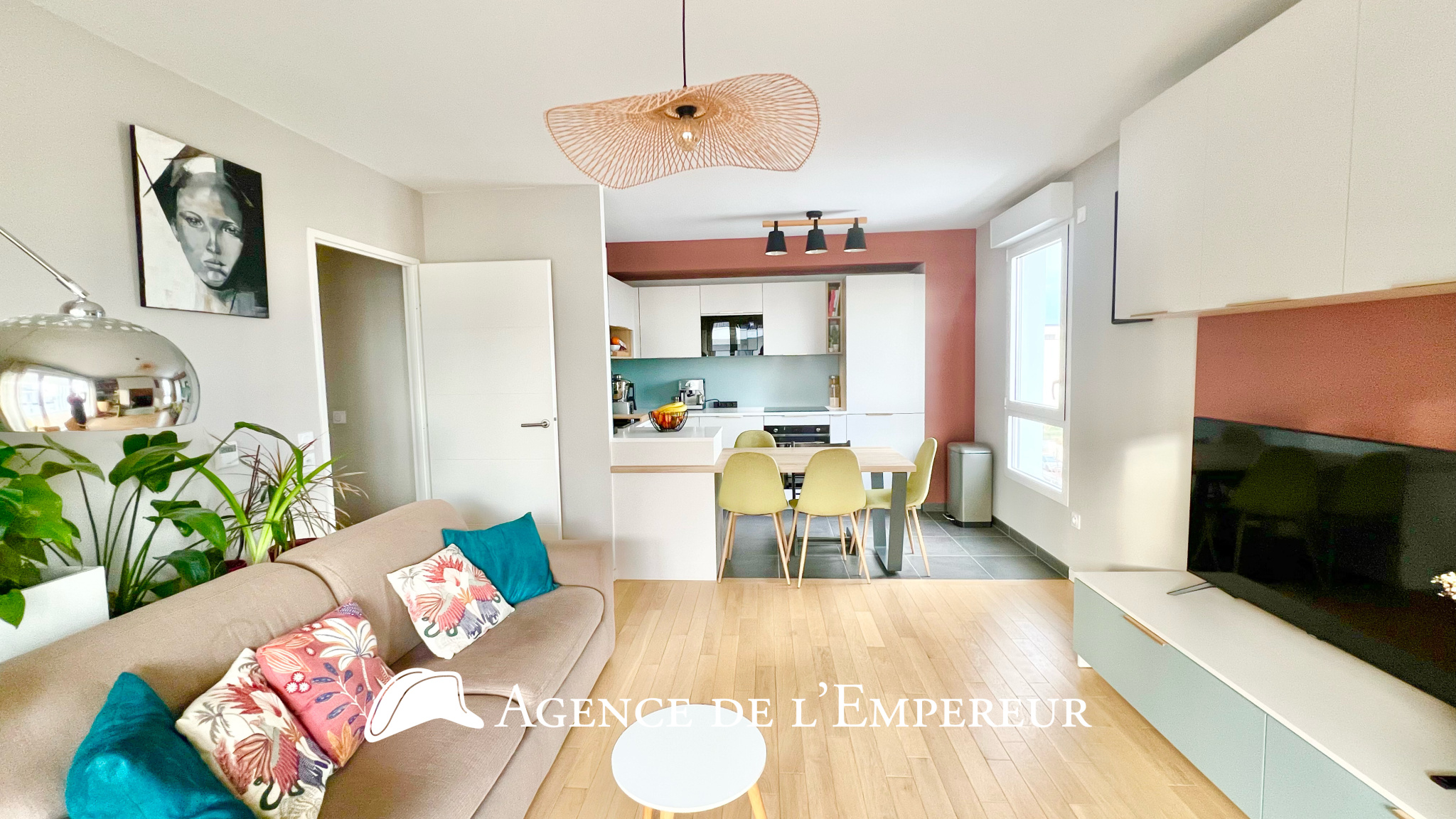 Appartement 3 pièces 59,27 m2 avec grand balcon et vue dégagée - Quartier Châtaigneraie