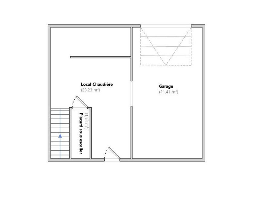 3 chambres - Maison de 91 m2 habitables sur sous-sol total (46 m2) - Parcelle 495 m2